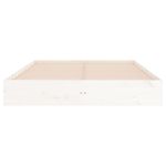 Casa si Gradina - Mobilier - Paturi si accesorii - Paturi - Cadru de pat, alb, 200x200 cm, lemn masiv - Infinity.ro