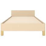 Casa si Gradina - Mobilier - Paturi si accesorii - Paturi - Cadru de pat cu tablie, crem, 80x200 cm, textil - Infinity.ro