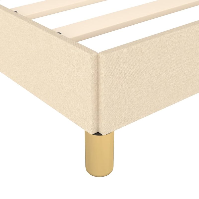 Casa si Gradina - Mobilier - Paturi si accesorii - Paturi - Cadru de pat cu tablie, crem, 80x200 cm, textil - Infinity.ro