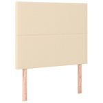 Casa si Gradina - Mobilier - Paturi si accesorii - Paturi - Cadru de pat cu tablie, crem, 80x200 cm, textil - Infinity.ro