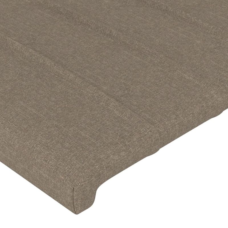 Casa si Gradina - Mobilier - Paturi si accesorii - Paturi - Cadru de pat cu tablie, gri taupe, 90x200 cm, textil - Infinity.ro