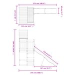Jucarii, Copii si Bebe - Jucarii si jocuri - Jucarii de exterior - Spatii de joaca si accesorii - Set de joaca pentru exterior, lemn masiv de douglas - Infinity.ro