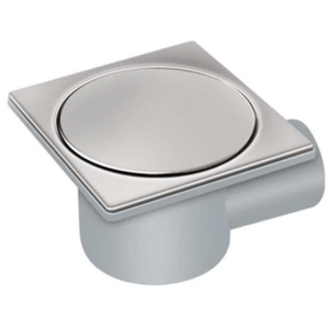 Sifon pardoseala fix,gratar inox,Click-Clack, 10 x 10 cm,iesire laterala 50 mm