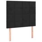 Casa si Gradina - Mobilier - Paturi si accesorii - Paturi - Pat box spring cu saltea, negru, 90x200 cm, catifea - Infinity.ro