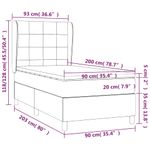 Casa si Gradina - Mobilier - Paturi si accesorii - Paturi - Pat box spring cu saltea, negru, 90x200 cm, catifea - Infinity.ro