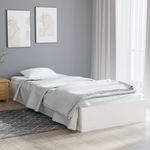 Casa si Gradina - Mobilier - Paturi si accesorii - Paturi - Cadru de pat single, alb, 90x190 cm, lemn masiv - Infinity.ro