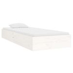 Casa si Gradina - Mobilier - Paturi si accesorii - Paturi - Cadru de pat single, alb, 90x190 cm, lemn masiv - Infinity.ro
