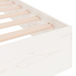 Casa si Gradina - Mobilier - Paturi si accesorii - Paturi - Cadru de pat single, alb, 90x190 cm, lemn masiv - Infinity.ro