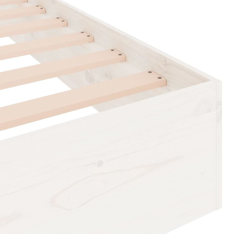 Casa si Gradina - Mobilier - Paturi si accesorii - Paturi - Cadru de pat single, alb, 90x190 cm, lemn masiv - Infinity.ro