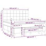 Casa si Gradina - Mobilier - Paturi si accesorii - Paturi - Pat box spring cu saltea, negru, 160x200 cm, catifea - Infinity.ro