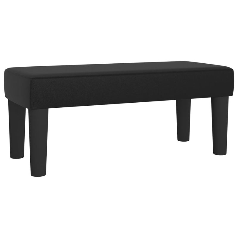 Casa si Gradina - Mobilier - Paturi si accesorii - Paturi - Pat box spring cu saltea, negru, 90x200 cm, piele ecologica - Infinity.ro