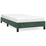 Casa si Gradina - Mobilier - Paturi si accesorii - Paturi - Cadru de pat, verde inchis, 90x190 cm, catifea - Infinity.ro
