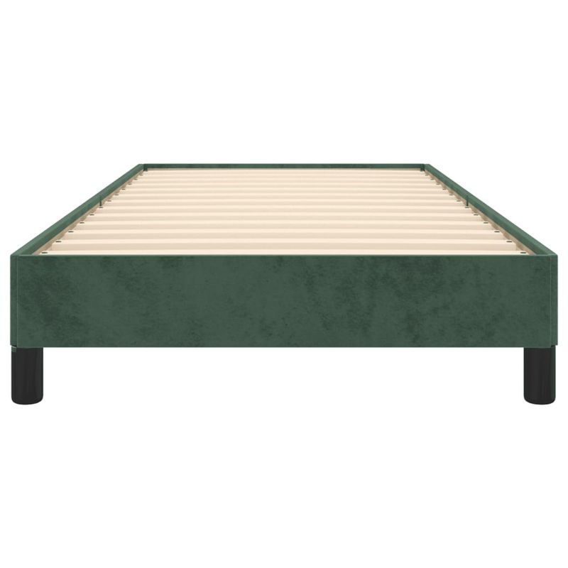 Casa si Gradina - Mobilier - Paturi si accesorii - Paturi - Cadru de pat, verde inchis, 90x190 cm, catifea - Infinity.ro