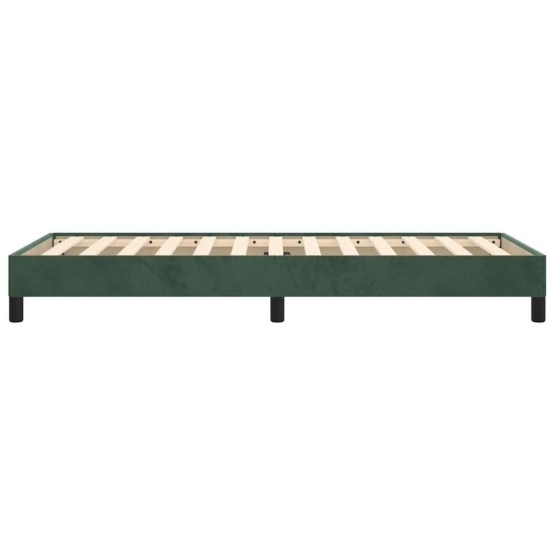 Casa si Gradina - Mobilier - Paturi si accesorii - Paturi - Cadru de pat, verde inchis, 90x190 cm, catifea - Infinity.ro