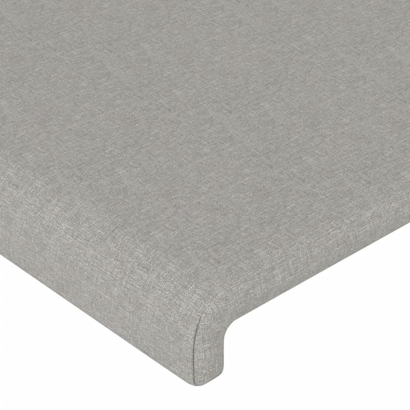 Casa si Gradina - Mobilier - Paturi si accesorii - Paturi - Cadru de pat cu tablie, gri deschis, 160x200 cm, textil - Infinity.ro