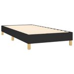 Casa si Gradina - Mobilier - Paturi si accesorii - Paturi - Pat box spring cu saltea, negru, 80x200 cm, textil - Infinity.ro