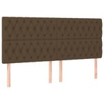 Casa si Gradina - Mobilier - Paturi si accesorii - Paturi - Cadru de pat cu tablie, maro inchis, 180x200 cm, textil - Infinity.ro