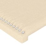 Casa si Gradina - Mobilier - Paturi si accesorii - Paturi - Cadru de pat cu tablie, crem, 180x200 cm, textil - Infinity.ro