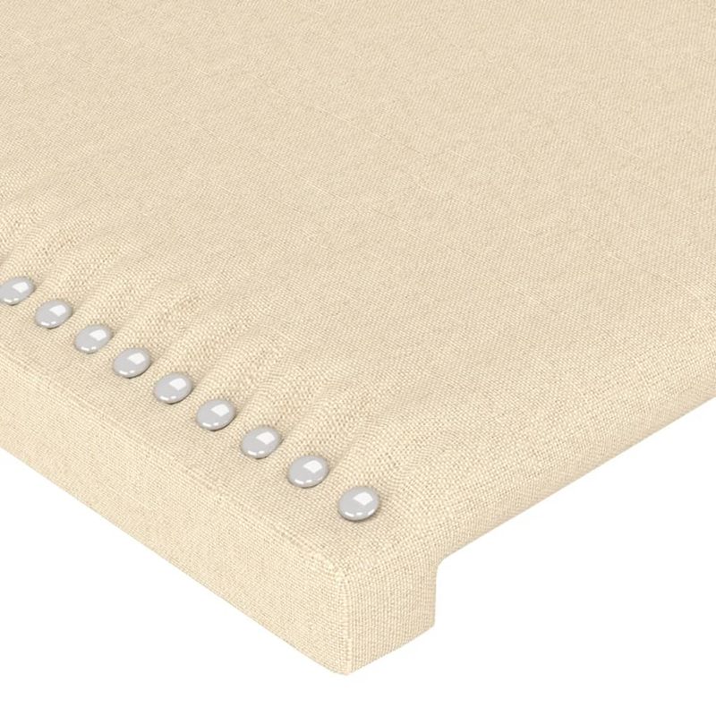 Casa si Gradina - Mobilier - Paturi si accesorii - Paturi - Cadru de pat cu tablie, crem, 180x200 cm, textil - Infinity.ro
