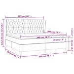 Casa si Gradina - Mobilier - Paturi si accesorii - Paturi - Pat box spring cu saltea, verde inchis, 200x200 cm, catifea - Infinity.ro