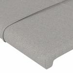 Casa si Gradina - Mobilier - Paturi si accesorii - Paturi - Cadru de pat cu tablie, gri deschis, 140x190 cm, textil - Infinity.ro