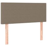 Casa si Gradina - Mobilier - Paturi si accesorii - Paturi - Pat box spring cu saltea, gri taupe, 80x200 cm, textil - Infinity.ro