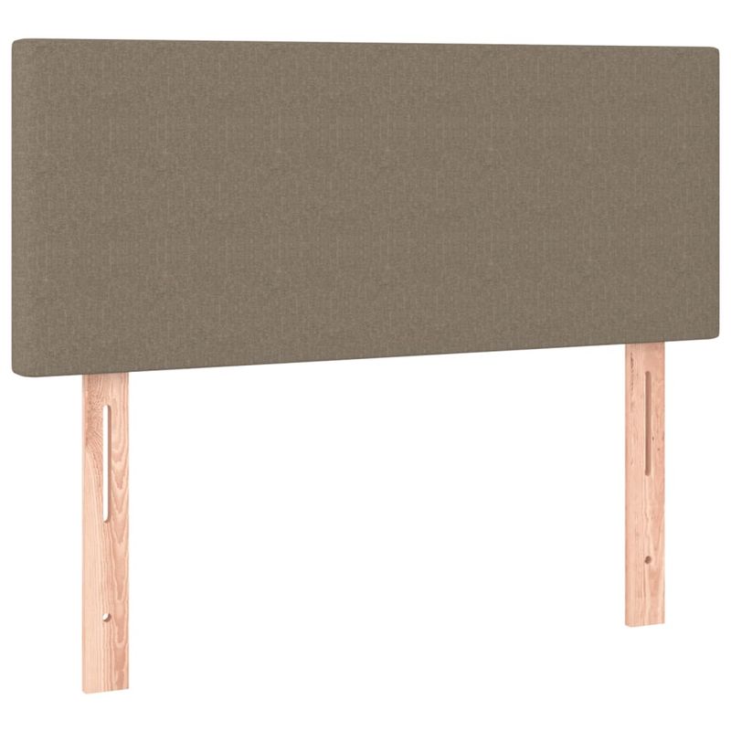 Casa si Gradina - Mobilier - Paturi si accesorii - Paturi - Pat box spring cu saltea, gri taupe, 80x200 cm, textil - Infinity.ro