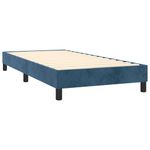 Casa si Gradina - Mobilier - Paturi si accesorii - Paturi - Pat box spring cu saltea, albastru inchis, 100x200 cm, catifea - Infinity.ro