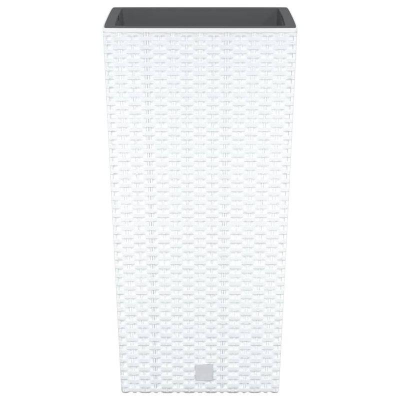 Casa si Gradina - Gradinarit si plante - Plante si ghivece - Ghivece si suporturi - Jardiniera cu interior detasabil, alb, 11 / 26,5 L, PP ratan - Infinity.ro