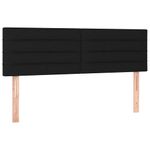Casa si Gradina - Mobilier - Paturi si accesorii - Paturi - Pat cu arcuri, saltea si LED, negru, 140x200 cm, textil - Infinity.ro