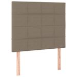 Casa si Gradina - Mobilier - Paturi si accesorii - Paturi - Pat box spring cu saltea, gri taupe, 90x190 cm, textil - Infinity.ro