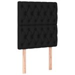 Casa si Gradina - Mobilier - Paturi si accesorii - Paturi - Pat box spring cu saltea, negru, 80x200 cm, textil - Infinity.ro