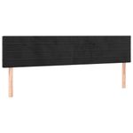 Casa si Gradina - Mobilier - Paturi si accesorii - Paturi - Pat cu arcuri, saltea si LED, negru, 160x200 cm, catifea - Infinity.ro
