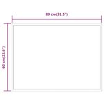 Casa si Gradina - Decoratiuni - Oglinzi - Oglinda de baie cu LED, 80x60 cm - Infinity.ro