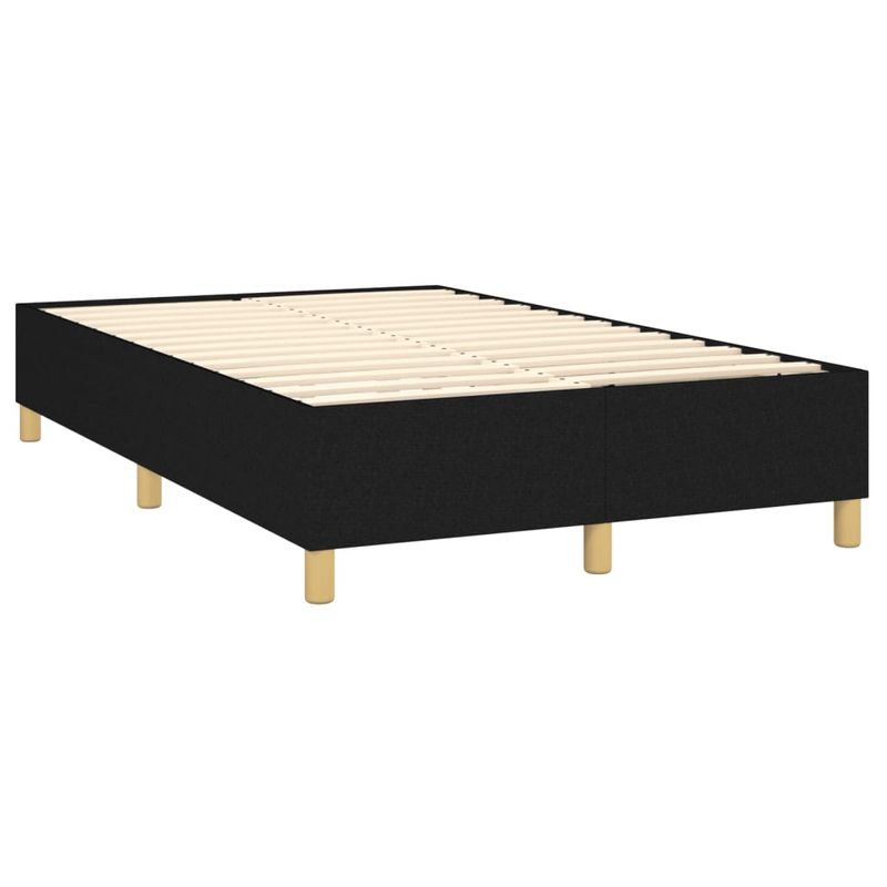 Casa si Gradina - Mobilier - Paturi si accesorii - Paturi - Pat box spring cu saltea, negru, 120x200 cm, textil - Infinity.ro