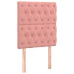 Casa si Gradina - Mobilier - Paturi si accesorii - Paturi - Pat box spring cu saltea, roz, 80x200 cm, catifea - Infinity.ro