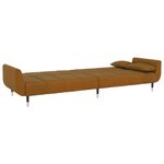 Casa si Gradina - Mobilier - Canapele si coltare - Canapele - Canapea extensibila cu 2 locuri, 2 perne, maro, catifea - Infinity.ro
