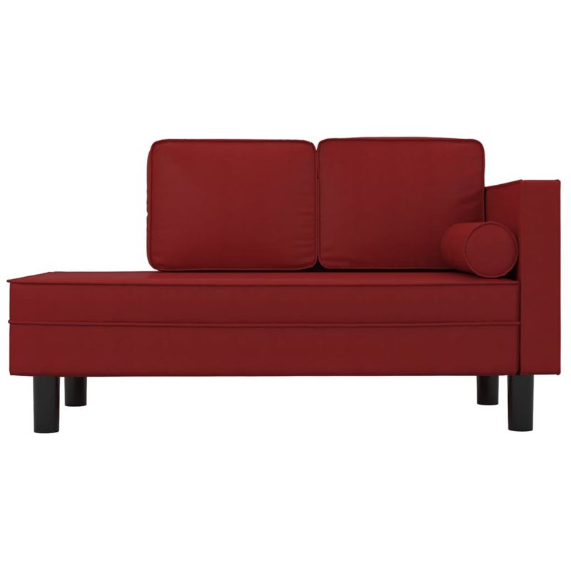 Casa si Gradina - Mobilier - Canapele si coltare - Coltare - Coltar cu perne si suport, rosu vin, piele artificiala - Infinity.ro