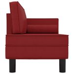 Casa si Gradina - Mobilier - Canapele si coltare - Coltare - Coltar cu perne si suport, rosu vin, piele artificiala - Infinity.ro