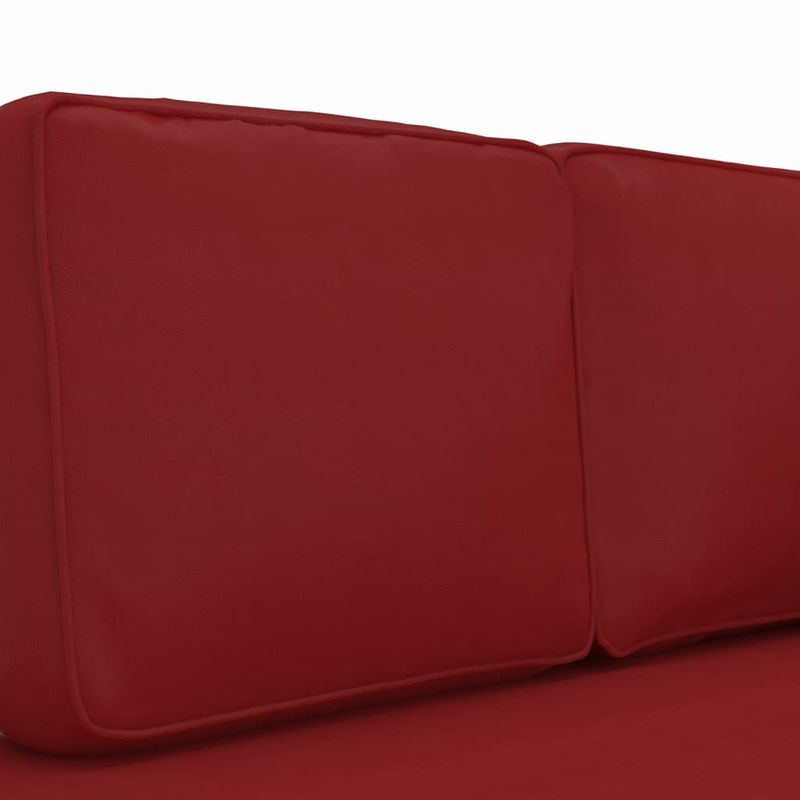 Casa si Gradina - Mobilier - Canapele si coltare - Coltare - Coltar cu perne si suport, rosu vin, piele artificiala - Infinity.ro
