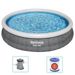 Casa si Gradina - Gradina si terasa - Piscine si accesorii - Piscine - Bestway Set de piscina rotunda, 366x76 cm - Infinity.ro