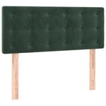 Casa si Gradina - Mobilier - Paturi si accesorii - Paturi - Pat cu arcuri, saltea si LED, verde, 90x200 cm, catifea - Infinity.ro