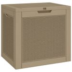 Casa si Gradina - Gradina si terasa - Mobilier exterior - Dulapuri si lazi depozitare exterior - Lada depozitare de gradina, maro, 55,5x43x53 cm, polipropilena - Infinity.ro
