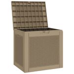 Casa si Gradina - Gradina si terasa - Mobilier exterior - Dulapuri si lazi depozitare exterior - Lada depozitare de gradina, maro, 55,5x43x53 cm, polipropilena - Infinity.ro