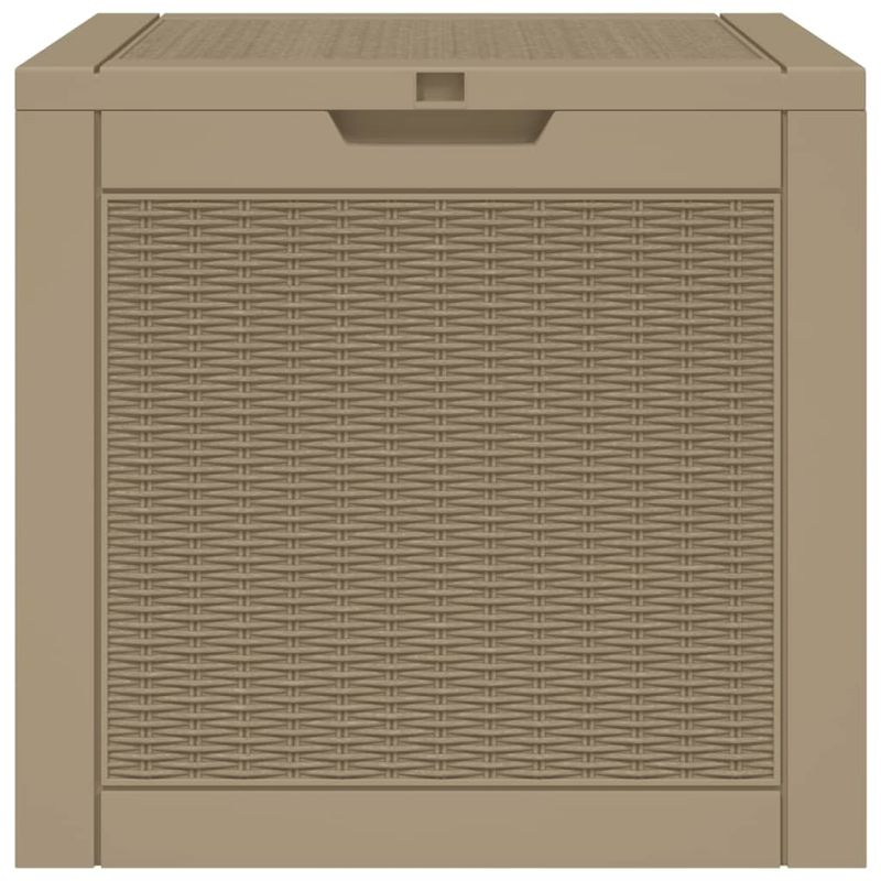 Casa si Gradina - Gradina si terasa - Mobilier exterior - Dulapuri si lazi depozitare exterior - Lada depozitare de gradina, maro, 55,5x43x53 cm, polipropilena - Infinity.ro