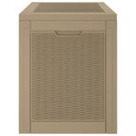 Casa si Gradina - Gradina si terasa - Mobilier exterior - Dulapuri si lazi depozitare exterior - Lada depozitare de gradina, maro, 55,5x43x53 cm, polipropilena - Infinity.ro