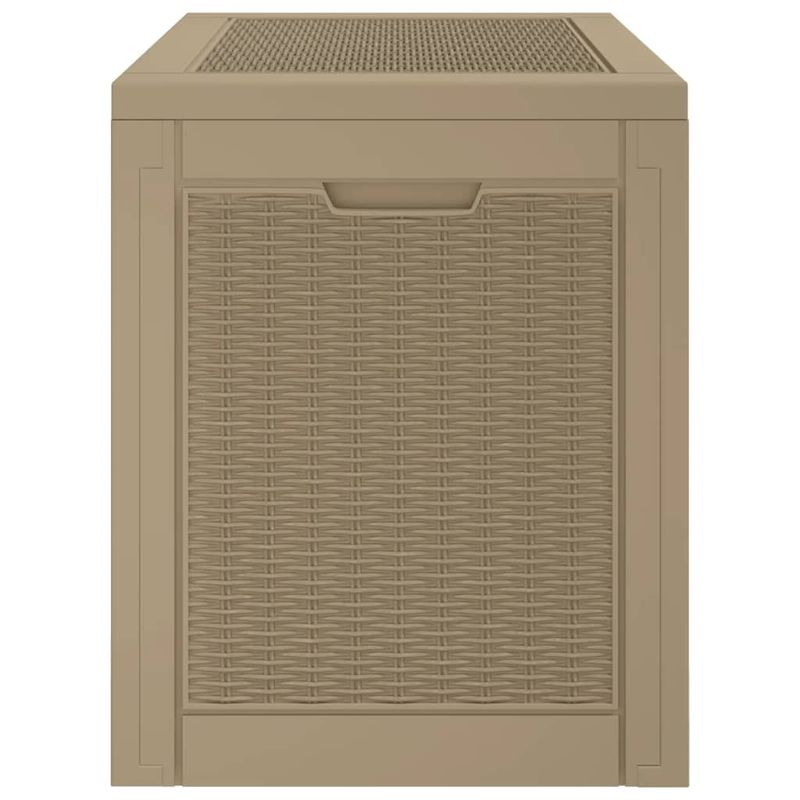 Casa si Gradina - Gradina si terasa - Mobilier exterior - Dulapuri si lazi depozitare exterior - Lada depozitare de gradina, maro, 55,5x43x53 cm, polipropilena - Infinity.ro