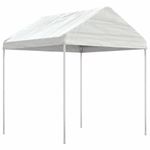 Casa si Gradina - Gradina si terasa - Umbrele si pavilioane - Pavilioane - Foisor cu acoperis, alb, 11,15x2,28x2,69 m, polietilena - Infinity.ro