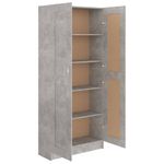 Casa si Gradina - Mobilier - Biblioteci si rafturi - Biblioteci - Biblioteca, gri beton, 82,5 x 30,5 x 185,5 cm, PAL - Infinity.ro