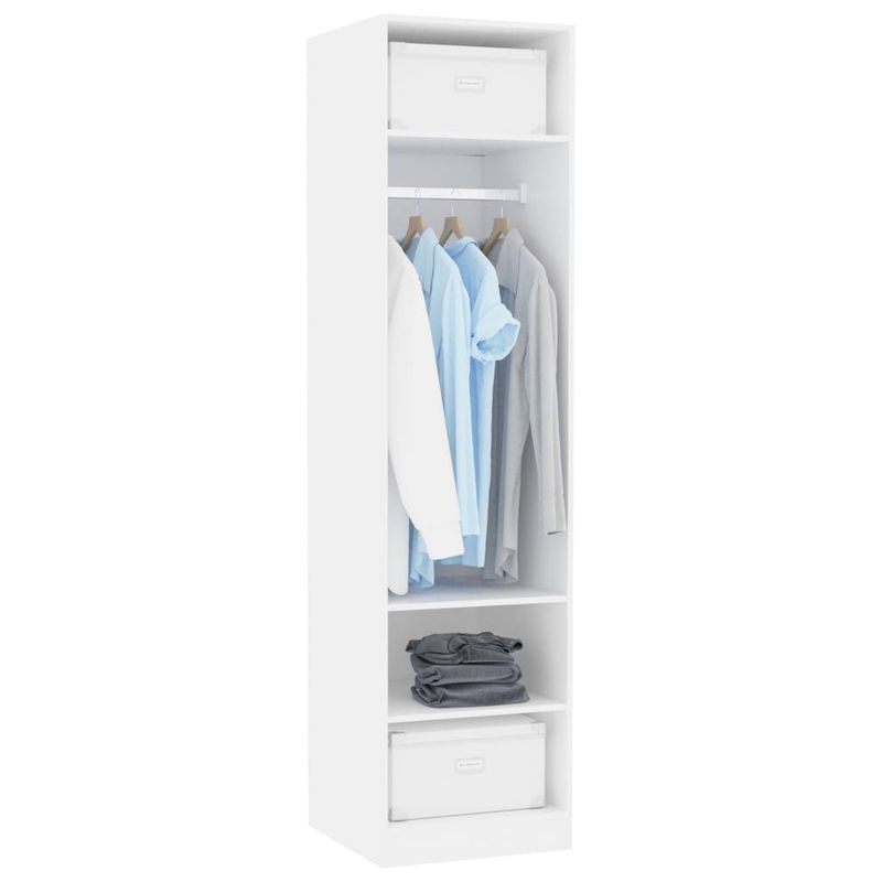 Casa si Gradina - Mobilier - Dulapuri si sifoniere - Sifoniere - Sifonier, alb, 50x50x200 cm, PAL - Infinity.ro